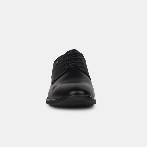 Hush Puppies Black Derby Formal Shoes For Men (Style 8246043)