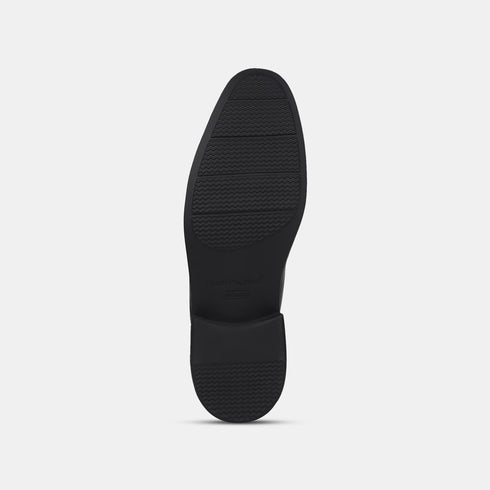 Hush Puppies Black Derby Formal Shoes For Men (Style 8246043)