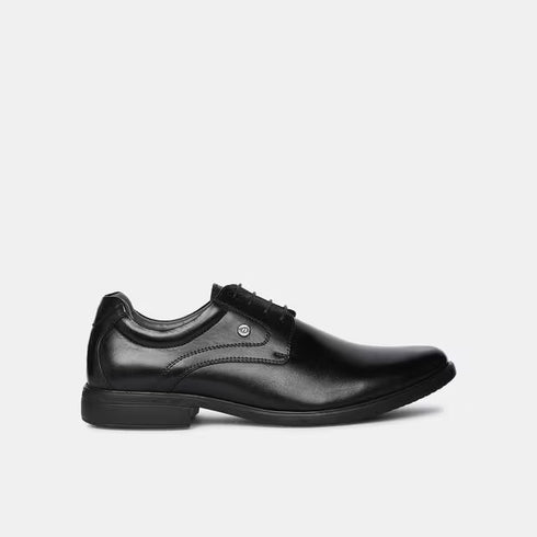 Bata Black Leather Formal Derby-Style Shoes For Men (Style 8246075)