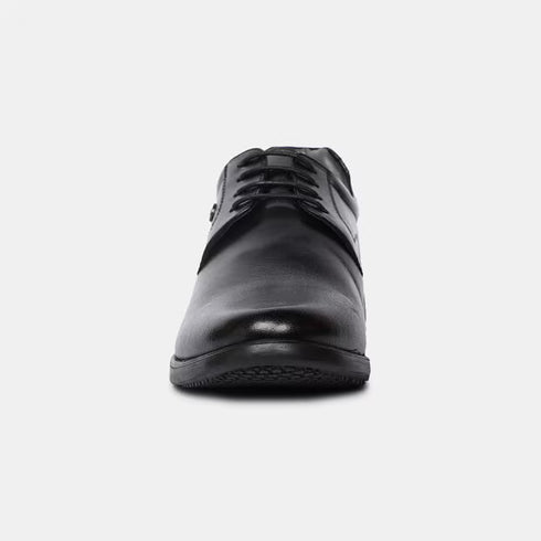 Bata Black Leather Formal Derby-Style Shoes For Men (Style 8246075)