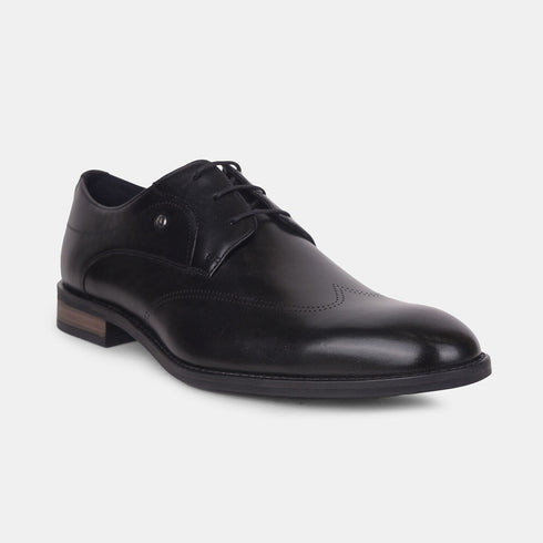 Hush Puppies Black Derby Formal Shoes For Men (Style 8246120)