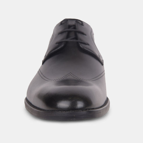 Hush Puppies Black Derby Formal Shoes For Men (Style 8246120)