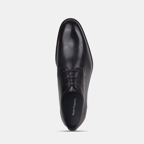 Hush Puppies Black Derby Formal Shoes For Men (Style 8246120)