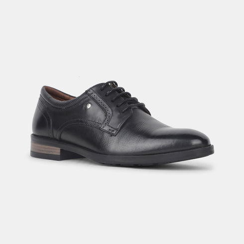 Hush Puppies Black Derby Formal Shoes For Men (Style 8246189)