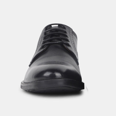 Hush Puppies Black Derby Formal Shoes For Men (Style 8246189)