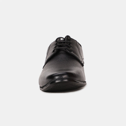 Bata Black Leather Formal Derby-Style Shoes For Men (Style 8246423)