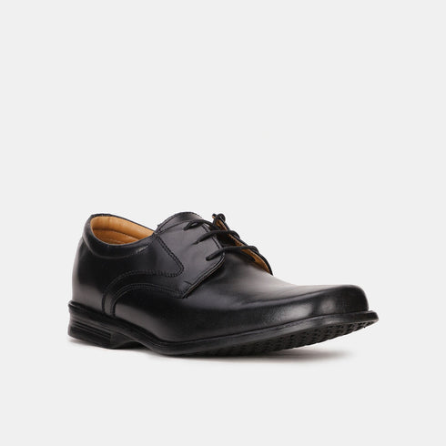 Bata Black Leather Formal Derby-Style Shoes For Men (Style 8246753)