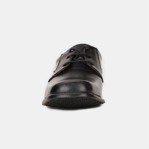 Bata Black Leather Formal Derby-Style Shoes For Men (Style 8246753)