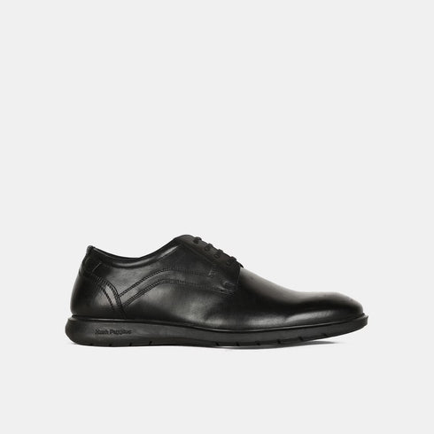 Hush Puppies Black Derby Formal Shoes For Men (Style 8246768)