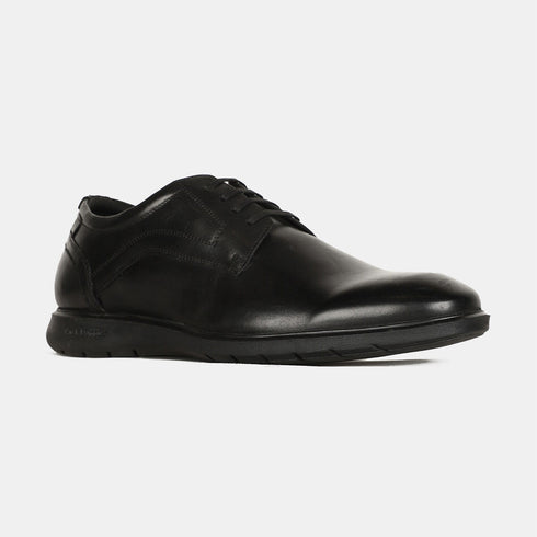 Hush Puppies Black Derby Formal Shoes For Men (Style 8246768)
