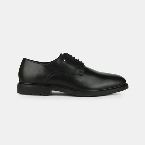 Hush Puppies Black Derby Formal Shoes For Men (Style 8246908)