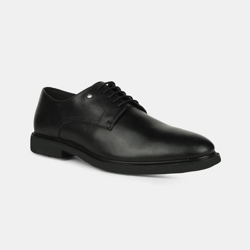 Hush Puppies Black Derby Formal Shoes For Men (Style 8246908)