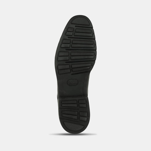 Hush Puppies Black Derby Formal Shoes For Men (Style 8246908)