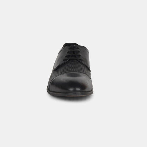 Hush Puppies Black Derby Formal Shoes For Men (Style 8246990)
