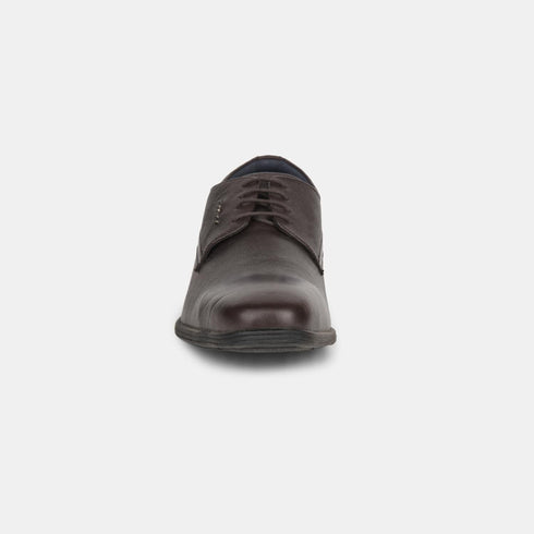 Hush Puppies Dark Brown Derby Formal Shoes For Men (Style 8254007)