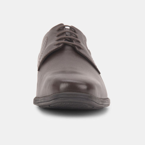 Hush Puppies Dark Brown Derby Formal Shoes For Men (Style 8254044)