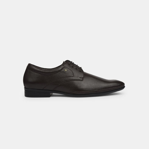 Bata Dark Brown Formal Lace-Up Shoes For Men (Style 8254260)