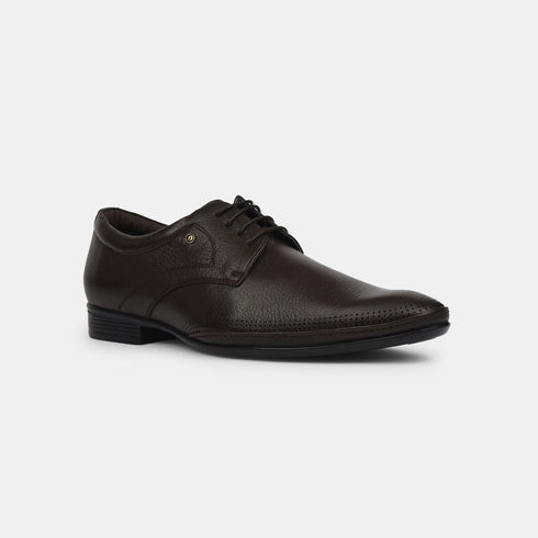 Bata Dark Brown Formal Lace-Up Shoes For Men (Style 8254260)