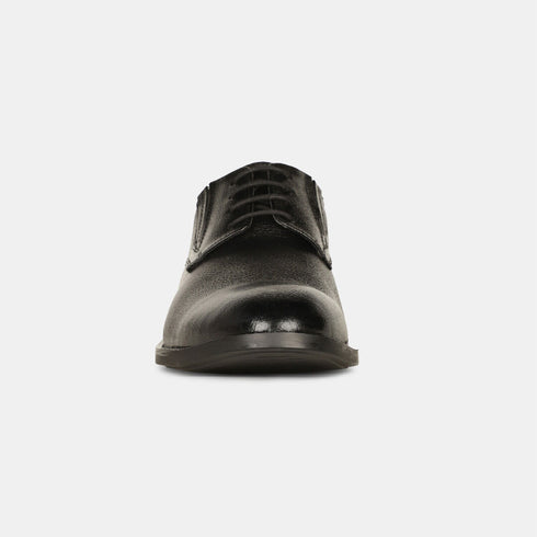 Bata Black Formal Derby Shoes With Lace-Up Closure For Men (Style 8256109)