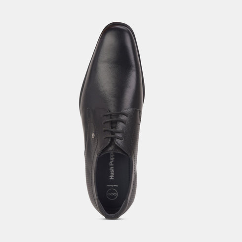 Hush Puppies Black Derby Formal Shoes For Men (Style 8256344)
