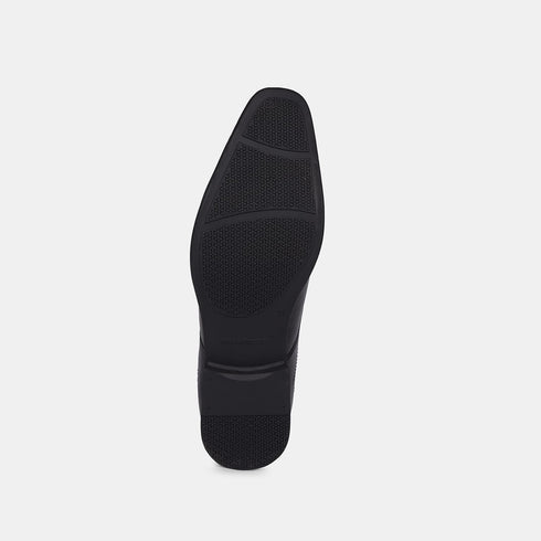 Hush Puppies Black Derby Formal Shoes For Men (Style 8256632)