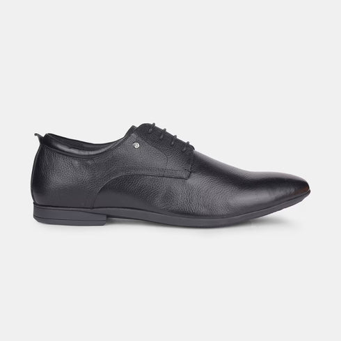 Hush Puppies Black Derby Formal Shoes For Men (Style 8256977)