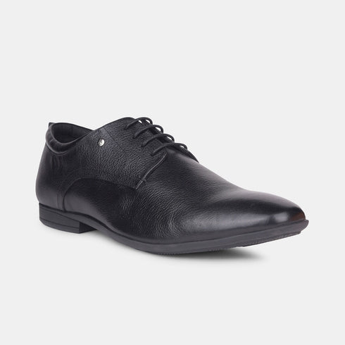 Hush Puppies Black Derby Formal Shoes For Men (Style 8256977)