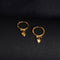 22 Carat Gold Heart Shaped Hoop Ear Rings 1.02g by Mahita Collections