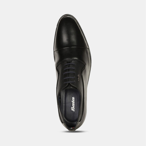 Bata Black Formal Oxford-Style Shoes For Men (Style 8316079)
