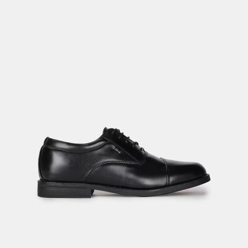 Bata Black Formal Oxford-Style Shoes For Men