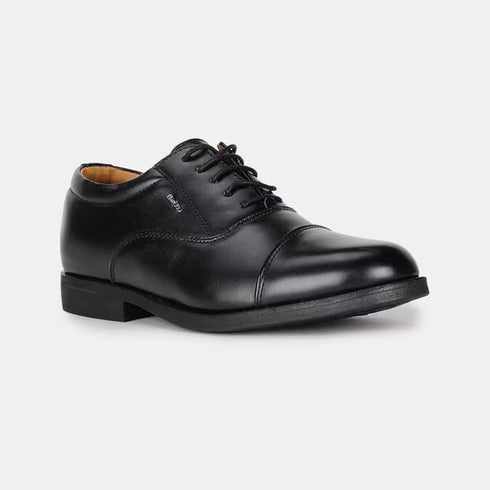 Bata Black Formal Oxford-Style Shoes For Men
