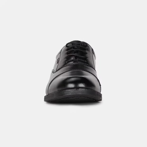 Bata Black Formal Oxford-Style Shoes For Men