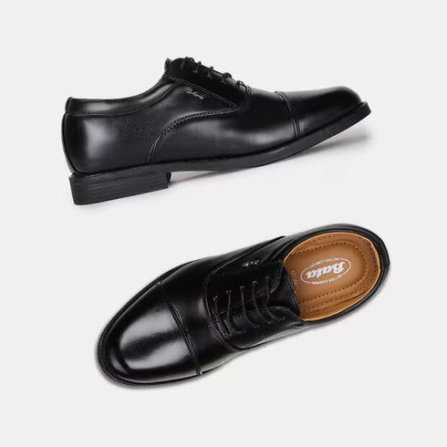 Bata Black Formal Oxford-Style Shoes For Men