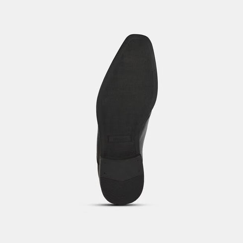 Bata Black Formal Lace-Up Shoes For Men