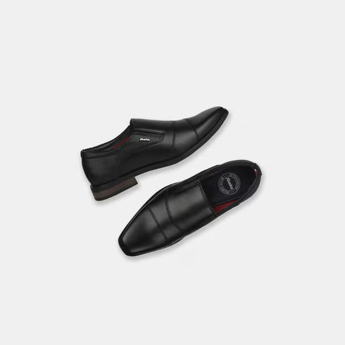 Bata Black Formal Lace-Up Shoes For Men