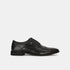 Bata Black Textured Oxford Style Formal Shoes For Men