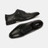 Bata Black Textured Oxford Style Formal Shoes For Men