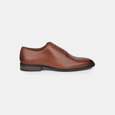 Hush Puppies Tan Derby Formal Shoes For Men (Style 8343102)
