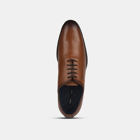 Bata Red Label Tan Formal Lace-Up Shoes For Men (Style 8343223)