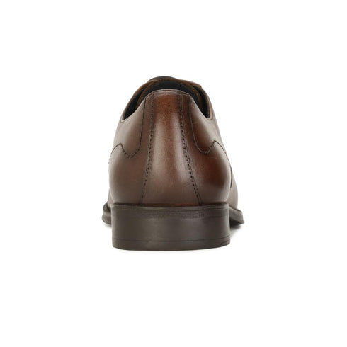 Bata Red Label Dark Brown Formal Shoes For Men (Style 8344055)