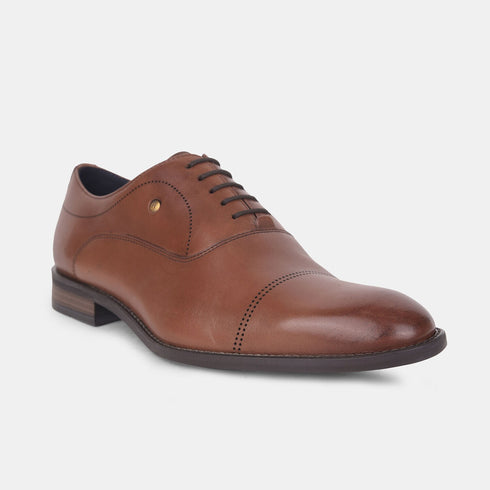 Hush Puppies Brown Oxford Formal Shoes For Men (Style 8344119)