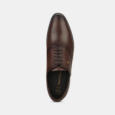 Hush Puppies Dark Brown Oxford Formal Shoes For Men (Style 8344245)