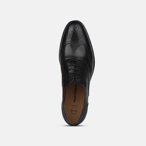 Hush Puppies Black Oxford Formal Shoes For Men (Style 8346013)