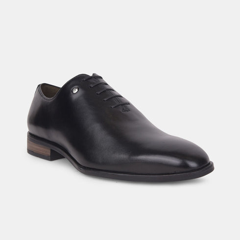 Hush Puppies Black Derby Formal Shoes For Men (Style 8346102)