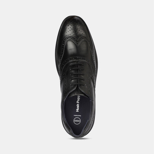 Hush Puppies Black Oxford Formal Shoes For Men (Style 8346107)