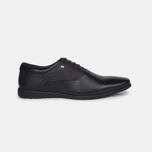 Hush Puppies Black Oxford Formal Shoes For Men (Style 8346234)