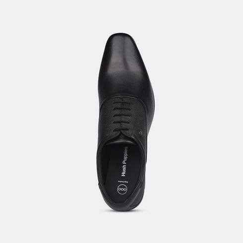 Hush Puppies Black Oxford Formal Shoes For Men (Style 8346234)