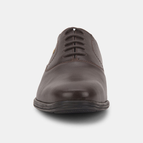 Hush Puppies Dark Brown Oxford Formal Shoes For Men (Style 8354043)