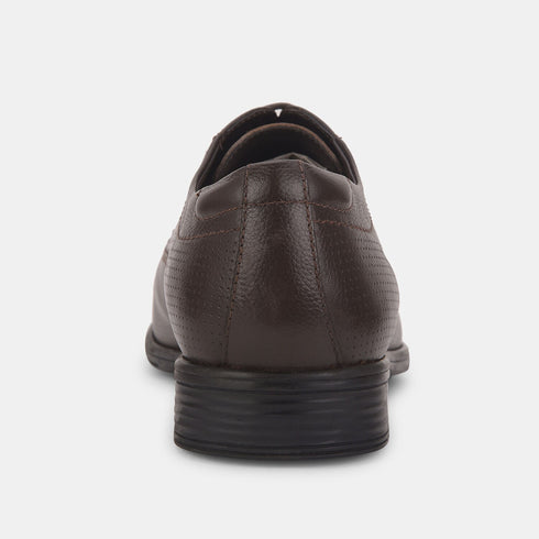Hush Puppies Dark Brown Oxford Formal Shoes For Men (Style 8354043)