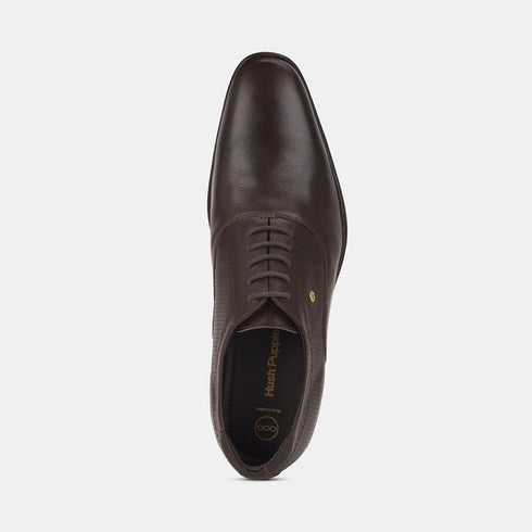 Hush Puppies Dark Brown Oxford Formal Shoes For Men (Style 8354043)